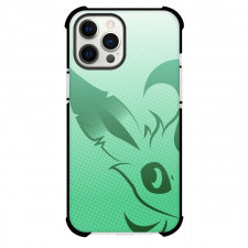 Pokemon Leafeon Phone Case For iPhone Samsung Galaxy Pixel OnePlus Vivo Xiaomi Asus Sony Motorola Nokia - Leafeon Silhouette Dot Matix