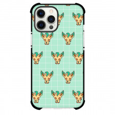 Pokemon Leafeon Phone Case For iPhone Samsung Galaxy Pixel OnePlus Vivo Xiaomi Asus Sony Motorola Nokia - Leafeon Square Background Pattern Art