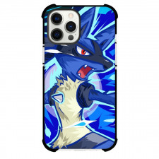 Pokemon Lucario Phone Case For iPhone Samsung Galaxy Pixel OnePlus Vivo Xiaomi Asus Sony Motorola Nokia - Lucario Shouting Painting Art