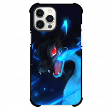 Pokemon Mega Charizard X Phone Case For iPhone Samsung Galaxy Pixel OnePlus Vivo Xiaomi Asus Sony Motorola Nokia - Mega Charizard X Portrait Painting Art