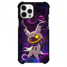 Pokemon Mimikyu Phone Case For iPhone Samsung Galaxy Pixel OnePlus Vivo Xiaomi Asus Sony Motorola Nokia - Pokemon Mimikyu As A Ghost Purple Grid Art Poster