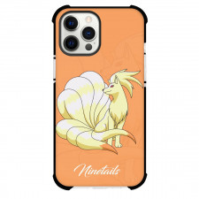 Pokemon Ninetales Phone Case For iPhone Samsung Galaxy Pixel OnePlus Vivo Xiaomi Asus Sony Motorola Nokia - Ninetales Orange Background
