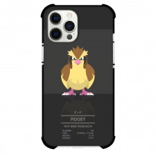 Pokemon Pidgey Phone Case For iPhone Samsung Galaxy Pixel OnePlus Vivo Xiaomi Asus Sony Motorola Nokia - Pidgey Chibi Art Grey Background