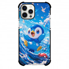 Pokemon Piplup Phone Case For iPhone Samsung Galaxy Pixel OnePlus Vivo Xiaomi Asus Sony Motorola Nokia - Pokemon Piplup Water Skating Digital Art Poster