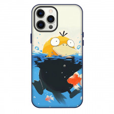 Pokemon Psyduck Phone Case For iPhone Samsung Galaxy Pixel OnePlus Vivo Xiaomi Asus Sony Motorola Nokia - Pokemon Psyduck Floating On Water Drawing Poster