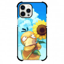 Pokemon Psyduck Phone Case For iPhone Samsung Galaxy Pixel OnePlus Vivo Xiaomi Asus Sony Motorola Nokia - Psyduck Holding Sunflower