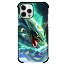 Pokemon Rayquaza Phone Case For iPhone Samsung Galaxy Pixel OnePlus Vivo Xiaomi Asus Sony Motorola Nokia - Rayquaza Attacking Green Aura
