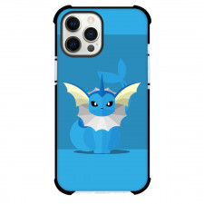 Pokemon Vaporeon Phone Case For iPhone Samsung Galaxy Pixel OnePlus Vivo Xiaomi Asus Sony Motorola Nokia - Vaporeon Sitting Pose Minimalist Art