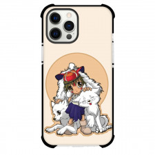 Princess Mononoke Case For iPhone Samsung Galaxy Pixel OnePlus Vivo Xiaomi Asus Sony Motorola Nokia - Princess Mononoke And Moro Chibi Art Poster