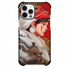 Princess Mononoke Case For iPhone Samsung Galaxy Pixel OnePlus Vivo Xiaomi Asus Sony Motorola Nokia - Princess Mononoke San And Moro Side Portrait Illustration Poster