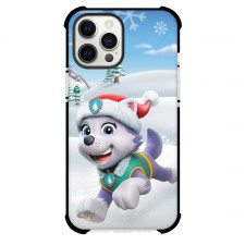 Paw Patrol Everest Phone Case For iPhone And Samsung Galaxy Devices - Everest Running Snow Background