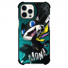 Persona 5 Morgana Case For iPhone Samsung Galaxy Pixel OnePlus Vivo Xiaomi Asus Sony Motorola Nokia - Morgana Mona Green Background
