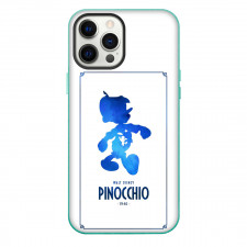 Pinocchio Case For iPhone Samsung Galaxy Pixel OnePlus Vivo Xiaomi Asus Sony Motorola Nokia - Blue Silhouette Poster