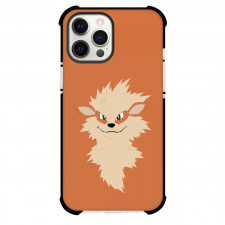 Pokemon Arcanine Phone Case For iPhone and Samsung Galaxy Devices - Arcanine Orange Background