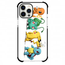 Pokemon Phone Case For iPhone and Samsung Galaxy Devices - Charmander Bulbasaur Pikachu And Squirtle Pout
