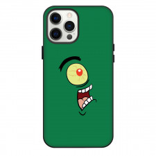 Plankton Phone Case For iPhone Samsung Galaxy Pixel OnePlus Vivo Xiaomi Asus Sony Motorola Nokia - Plankton Evil Face On Green Background