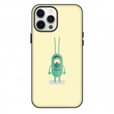 Plankton Phone Case For iPhone Samsung Galaxy Pixel OnePlus Vivo Xiaomi Asus Sony Motorola Nokia - Plankton Minimalist Cartoon Art On Beige Background