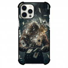 Poker Phone Case For iPhone Samsung Galaxy Pixel OnePlus Vivo Xiaomi Asus Sony Motorola Nokia - Cards Neon Lights Illus