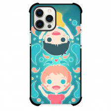 Ponyo Case For iPhone Samsung Galaxy Pixel OnePlus Vivo Xiaomi Asus Sony Motorola Nokia - Ponyo And Sosuke Up Side Down Poster