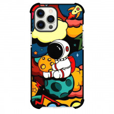 Pop Art Pattern Case For iPhone Samsung Galaxy Pixel OnePlus Vivo Xiaomi Asus Sony Motorola Nokia - Astrounaut and Spaceship Chibi Art