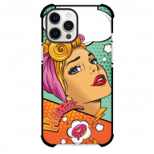 Pop Art Pattern Case For iPhone Samsung Galaxy Pixel OnePlus Vivo Xiaomi Asus Sony Motorola Nokia - Blonde Girl Hummm Donut