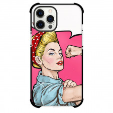 Pop Art Pattern Case For iPhone Samsung Galaxy Pixel OnePlus Vivo Xiaomi Asus Sony Motorola Nokia - Blonde Girl We Can Do it Pose