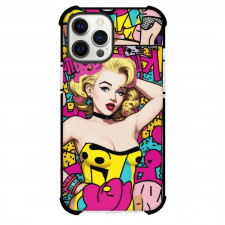 Pop Art Pattern Case For iPhone Samsung Galaxy Pixel OnePlus Vivo Xiaomi Asus Sony Motorola Nokia - Blonde Girl Yellow Dress Pink Background