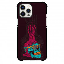 Pop Art Pattern Case For iPhone Samsung Galaxy Pixel OnePlus Vivo Xiaomi Asus Sony Motorola Nokia - Blue Skull Red Candle Middle Finger