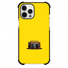 Pop Art Pattern Case For iPhone Samsung Galaxy Pixel OnePlus Vivo Xiaomi Asus Sony Motorola Nokia - Boom Box Retro Yellow Background