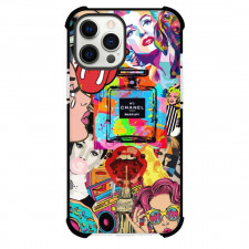 Pop Art Pattern Case For iPhone Samsung Galaxy Pixel OnePlus Vivo Xiaomi Asus Sony Motorola Nokia - Chanel no5 Parfum Women Collage
