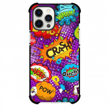Pop Art Pattern Case For iPhone Samsung Galaxy Pixel OnePlus Vivo Xiaomi Asus Sony Motorola Nokia - Crash Wow Ouch Violet Dot Background