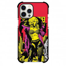 Pop Art Pattern Case For iPhone Samsung Galaxy Pixel OnePlus Vivo Xiaomi Asus Sony Motorola Nokia - Girl Leather Pants Yellow City Background