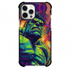 Pop Art Pattern Case For iPhone Samsung Galaxy Pixel OnePlus Vivo Xiaomi Asus Sony Motorola Nokia - Hulk Angry Portrait City Background