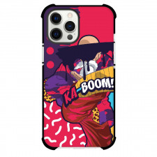 Pop Art Pattern Case For iPhone Samsung Galaxy Pixel OnePlus Vivo Xiaomi Asus Sony Motorola Nokia - Kaboom Old Man Kick Red Background