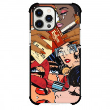 Pop Art Pattern Case For iPhone Samsung Galaxy Pixel OnePlus Vivo Xiaomi Asus Sony Motorola Nokia - Marlboro Women Crying Red Lipstick