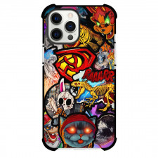 Pop Art Pattern Case For iPhone Samsung Galaxy Pixel OnePlus Vivo Xiaomi Asus Sony Motorola Nokia - Raaarr Skeleton Dinosaur