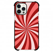 Pop Art Pattern Case For iPhone Samsung Galaxy Pixel OnePlus Vivo Xiaomi Asus Sony Motorola Nokia - Red and White Spiral Ray Background