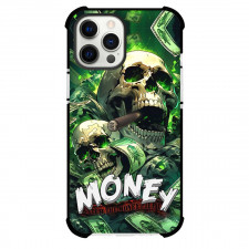 Pop Art Pattern Case For iPhone Samsung Galaxy Pixel OnePlus Vivo Xiaomi Asus Sony Motorola Nokia - Skull Smoking Cigar Money Pile