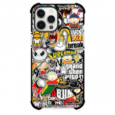 Pop Art Pattern Case For iPhone Samsung Galaxy Pixel OnePlus Vivo Xiaomi Asus Sony Motorola Nokia - South Park Sticker Art Collage