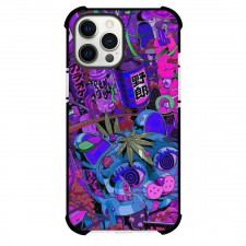 Pop Art Pattern Case For iPhone Samsung Galaxy Pixel OnePlus Vivo Xiaomi Asus Sony Motorola Nokia - Trippy Cat City Illustration