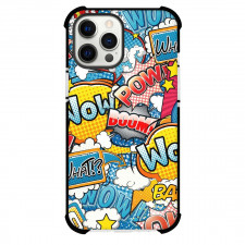 Pop Art Pattern Case For iPhone Samsung Galaxy Pixel OnePlus Vivo Xiaomi Asus Sony Motorola Nokia - Wow Pow Boom Dot Matrix Background