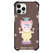 Pop Mart Pucky For iPhone Samsung Galaxy Pixel OnePlus Vivo Xiaomi Asus Sony Motorola Nokia - Pucky Elephant Baby Brown Background