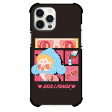 Pop Mart Skull Panda For iPhone Samsung Galaxy Pixel OnePlus Vivo Xiaomi Asus Sony Motorola Nokia - Skull Panda Collage Black Background