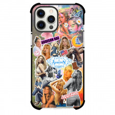 Addison Rae Phone Case For iPhone Samsung Galaxy Pixel OnePlus Vivo Xiaomi Asus Sony Motorola Nokia - Addison Rae Collage Stars Background