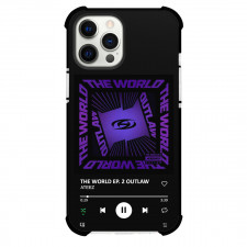 ATEEZ Phone Case For iPhone Samsung Galaxy Pixel OnePlus Vivo Xiaomi Asus Sony Motorola Nokia - ATEEZ THE WORLD EP. 2 OUTLAW Album Cover Spotify Library Poster