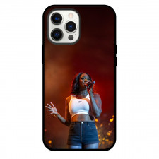 Aya Nakamura Phone Case For iPhone Samsung Galaxy Pixel OnePlus Vivo Xiaomi Asus Sony Motorola Nokia - Aya Nakamura Singing Red Background
