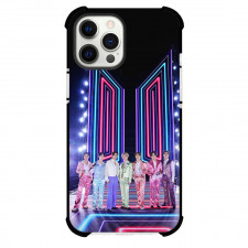BTS Phone Case For iPhone Samsung Galaxy Pixel OnePlus Vivo Xiaomi Asus Sony Motorola Nokia - BTS At American Music Awards Neon Lighting Background