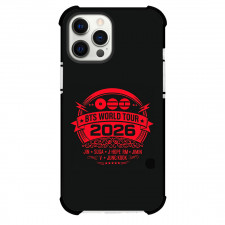 BTS Phone Case For iPhone Samsung Galaxy Pixel OnePlus Vivo Xiaomi Asus Sony Motorola Nokia - BTS World Tour 2026 Red Logo On Black Background