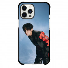 BTS V Phone Case For iPhone Samsung Galaxy Pixel OnePlus Vivo Xiaomi Asus Sony Motorola Nokia - V Stylish Portrait On Blue Background
