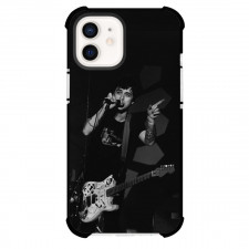 Billie Joe Armstrong Phone Case For iPhone Samsung Galaxy Pixel OnePlus Vivo Xiaomi Asus Sony Motorola Nokia - Billie Joe Armstrong Performing On Stage Grayscale Poster